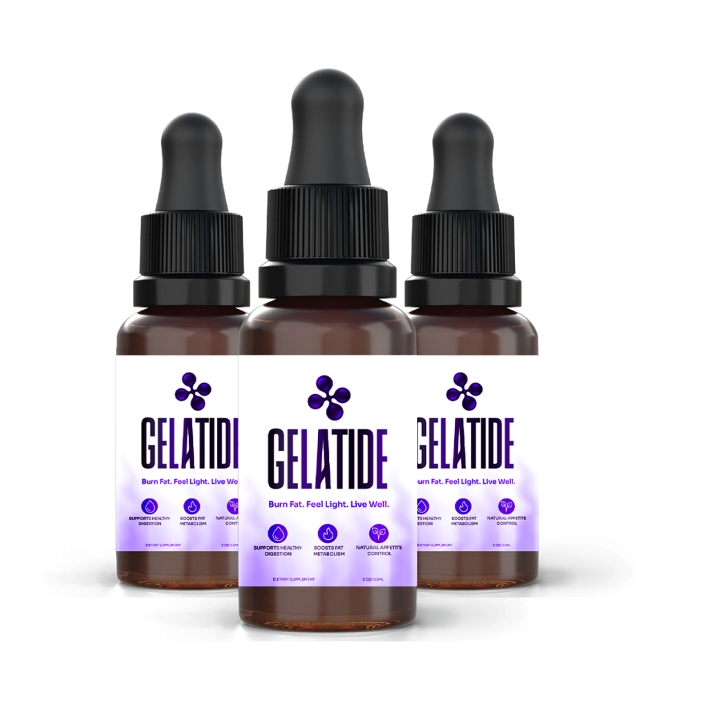 Gelatide Drops — three bottles